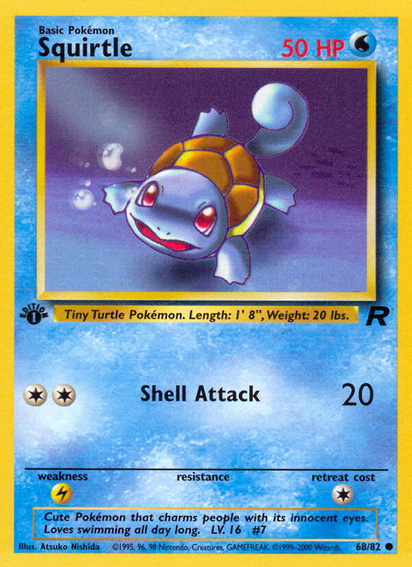 Squirtle — Team Rocket #068 / 82