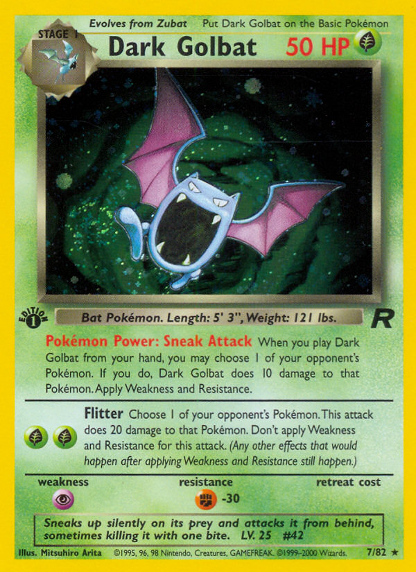Dark Golbat — Team Rocket #007 / 82
