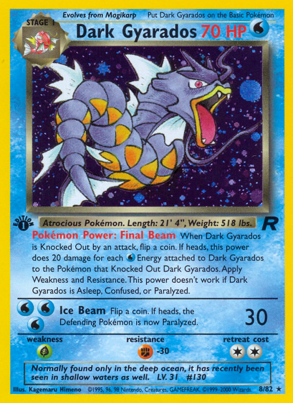 Dark Gyarados — Team Rocket #008 / 82