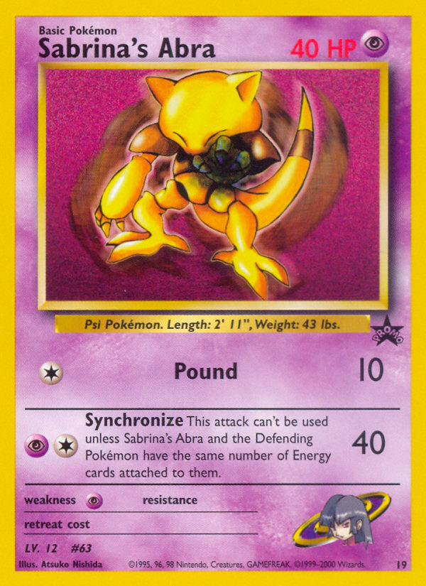 Sabrina's Abra — Wizards Black Star Promos #019 / 53