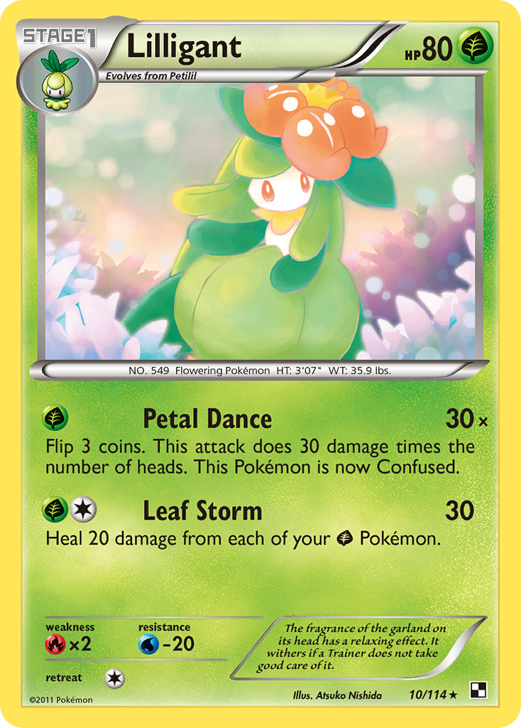 Lilligant — Black & White #010 / 114