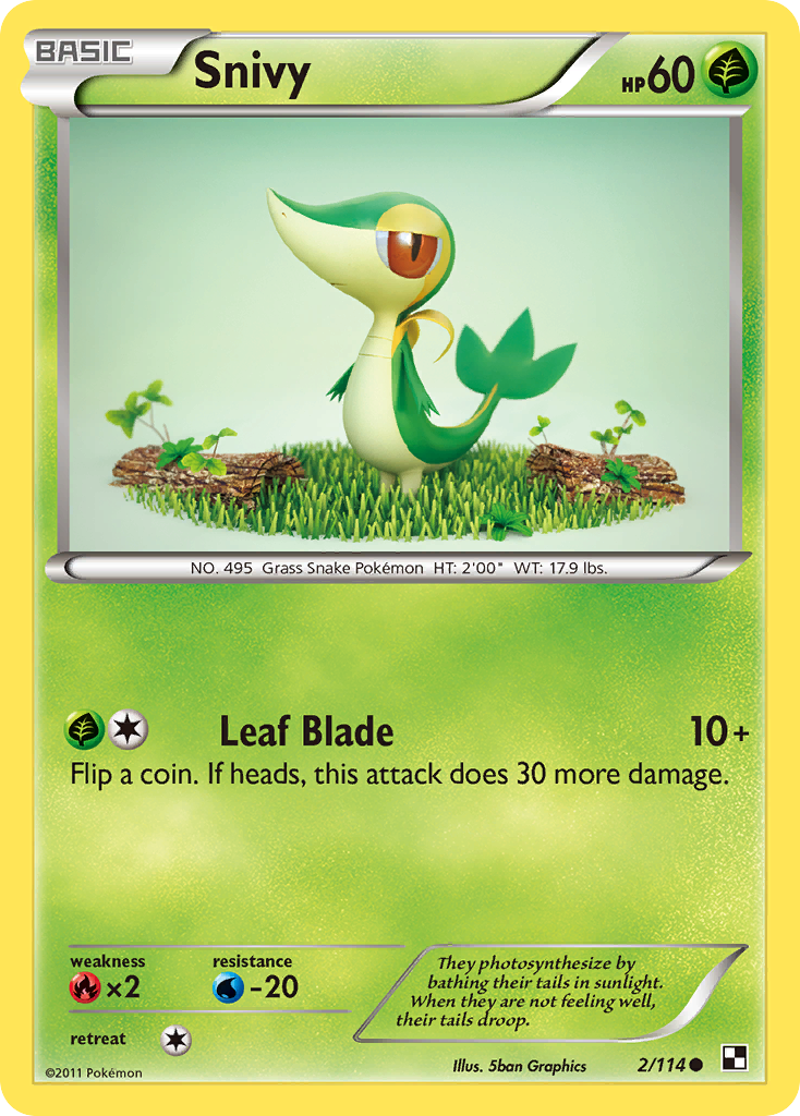 Snivy — Black & White #002 / 114