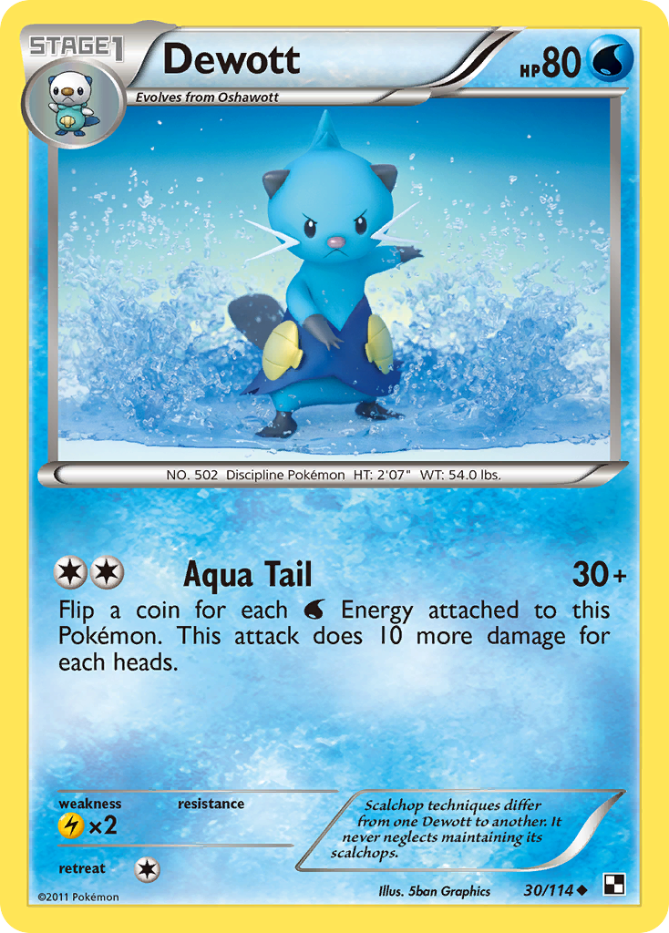 Dewott — Black & White #030 / 114
