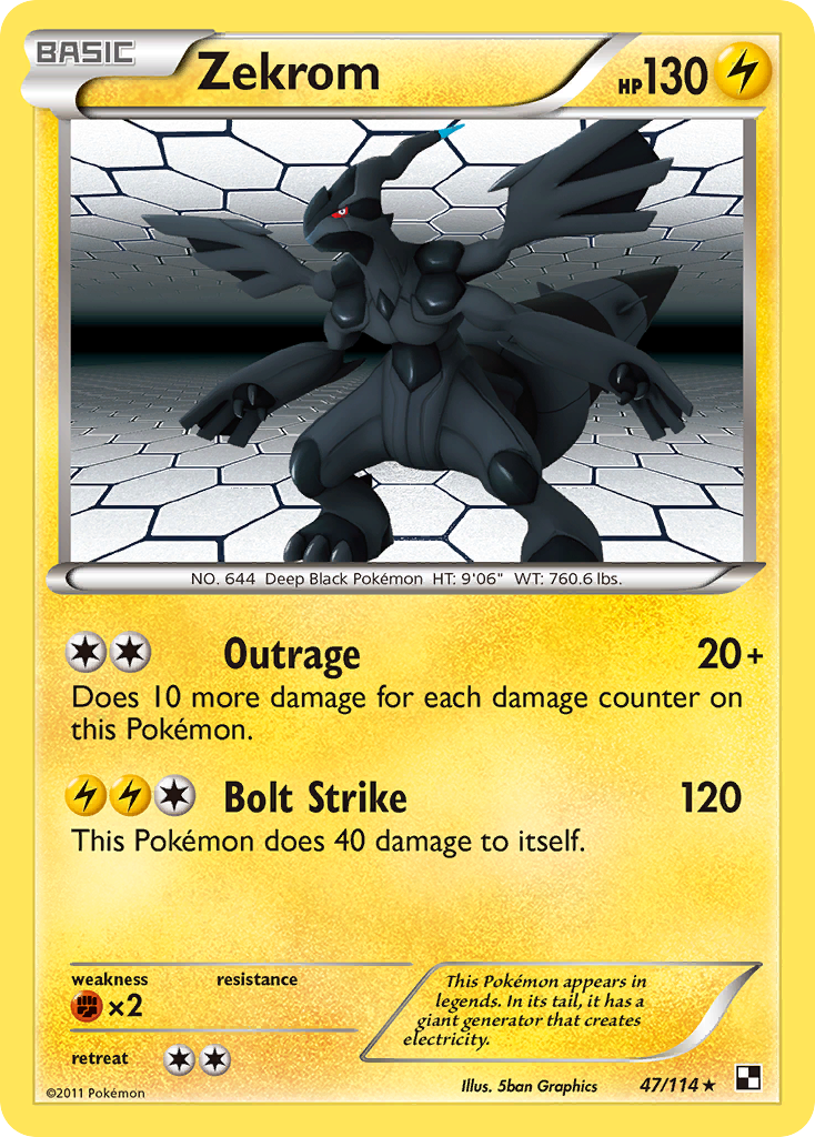Zekrom — Black & White #047 / 114