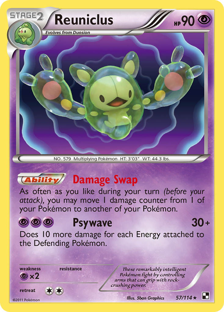 Reuniclus — Black & White #057 / 114