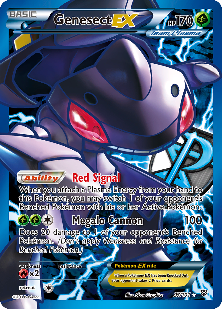 Genesect-EX — Plasma Blast #097 / 101