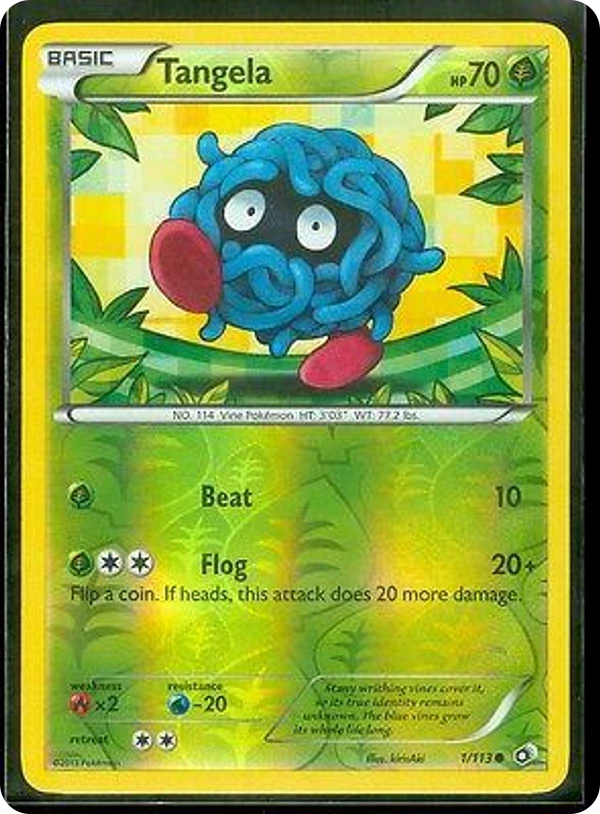 Tangela — Legendary Treasures #001 / 113