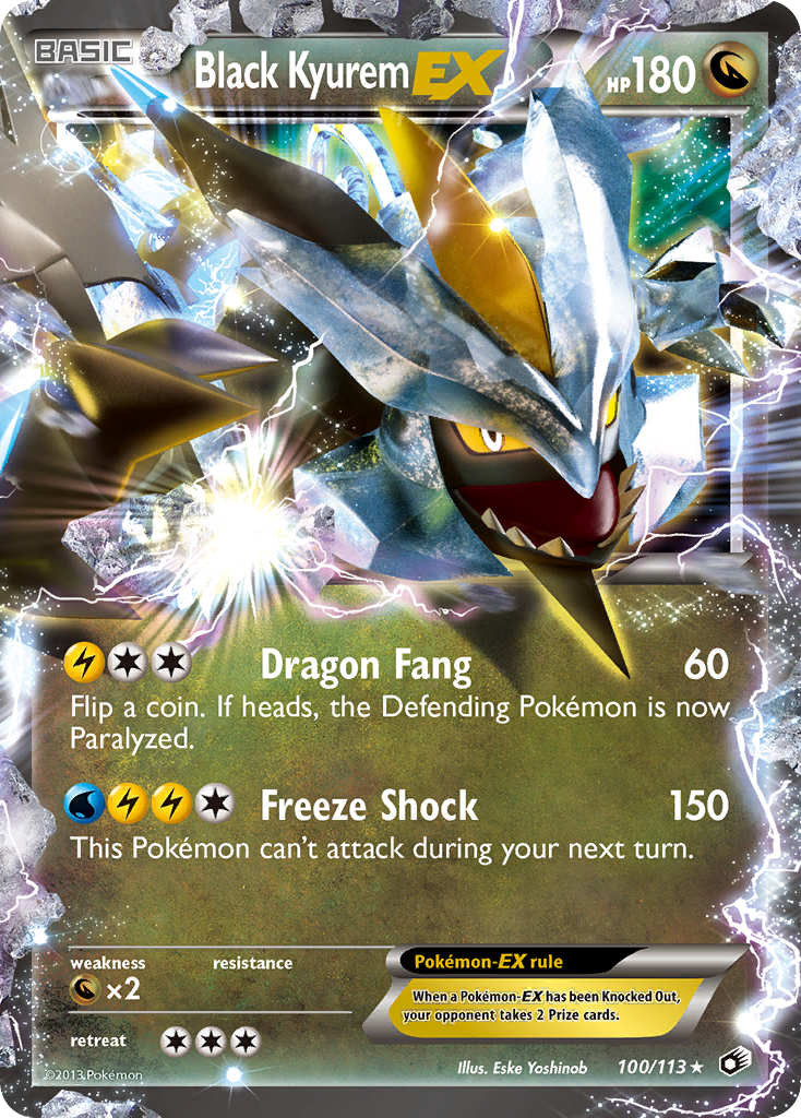 Black Kyurem-EX — Legendary Treasures #100 / 113