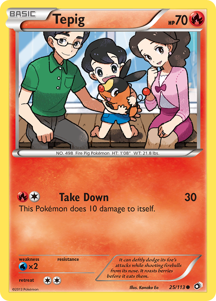 Tepig — Legendary Treasures #025 / 113