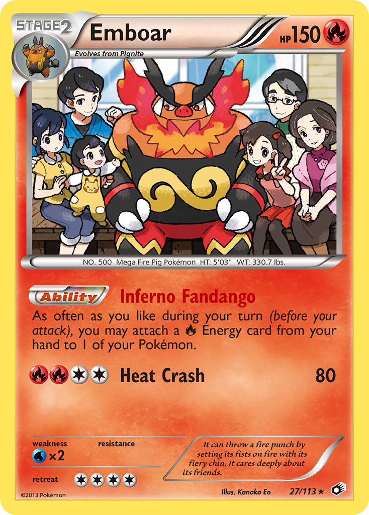 Emboar — Legendary Treasures #027 / 113