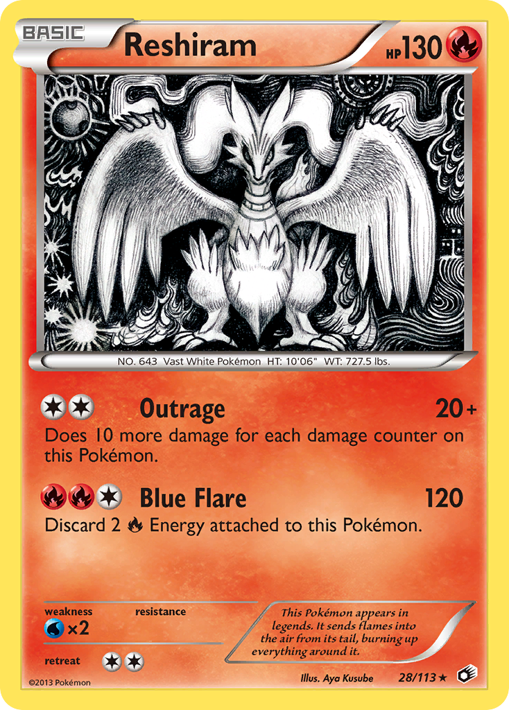Reshiram — Legendary Treasures #028 / 113