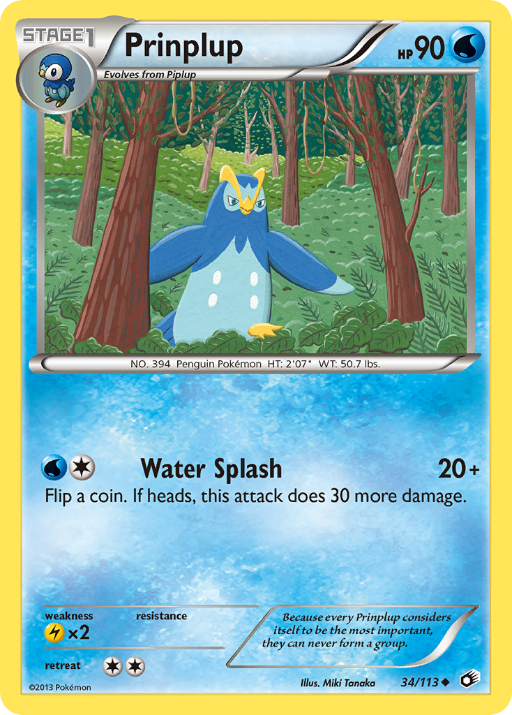 Prinplup — Legendary Treasures #034 / 113