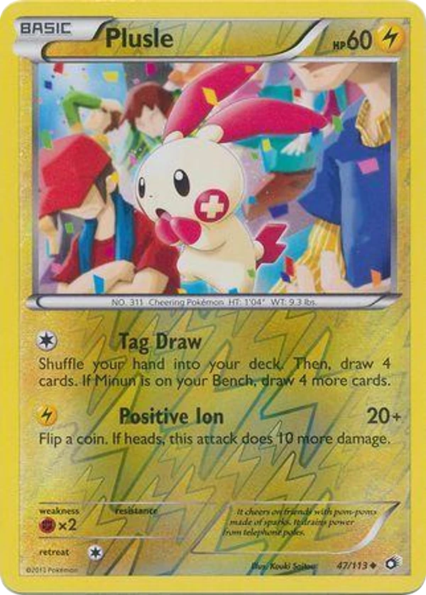 Plusle — Legendary Treasures #047 / 113