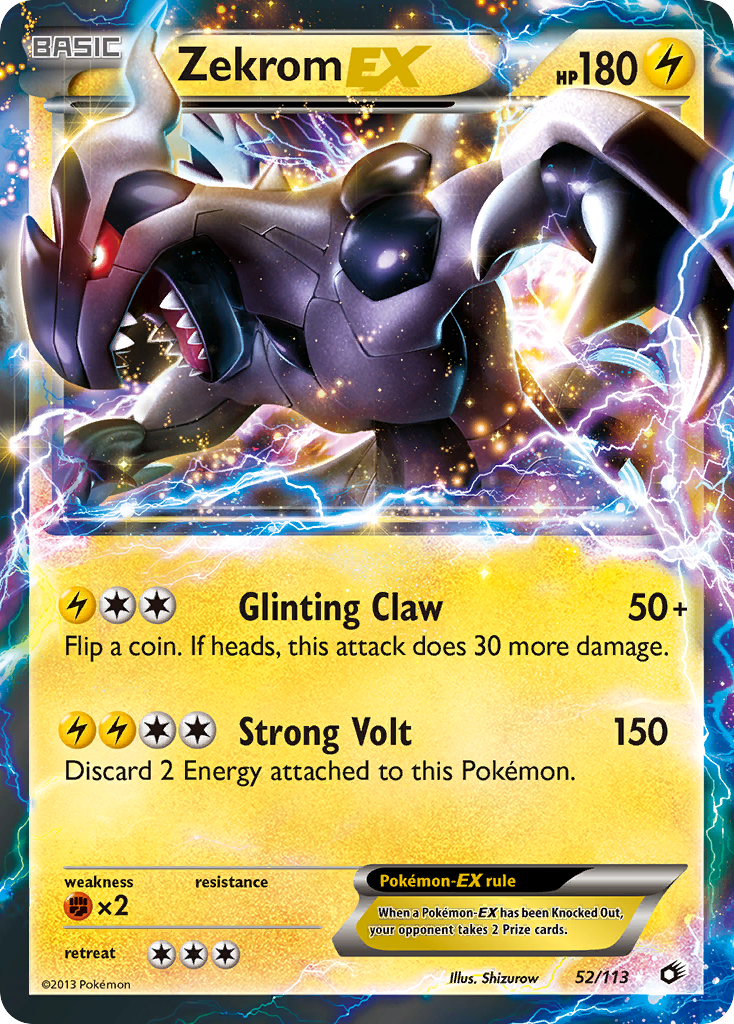 Zekrom-EX — Legendary Treasures #052 / 113
