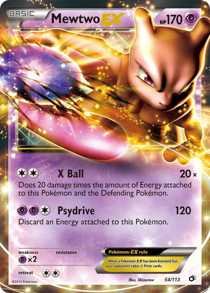 Mewtwo-EX — Legendary Treasures #054 / 113