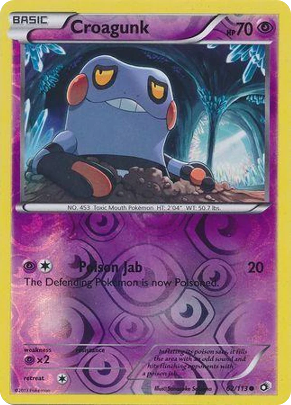 Croagunk — Legendary Treasures #062 / 113