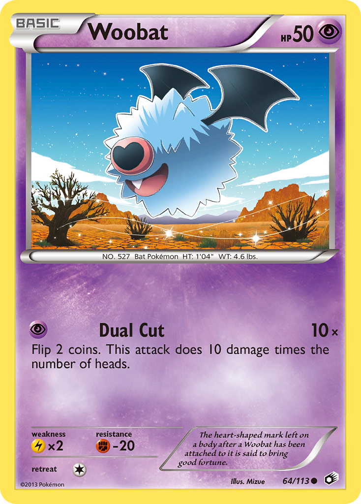 Woobat — Legendary Treasures #064 / 113