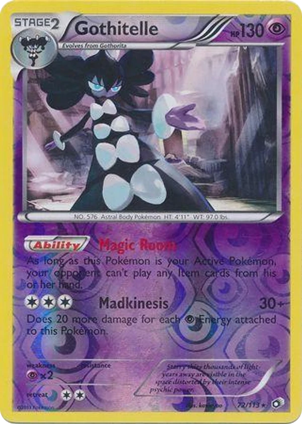 Gothitelle — Legendary Treasures #072 / 113