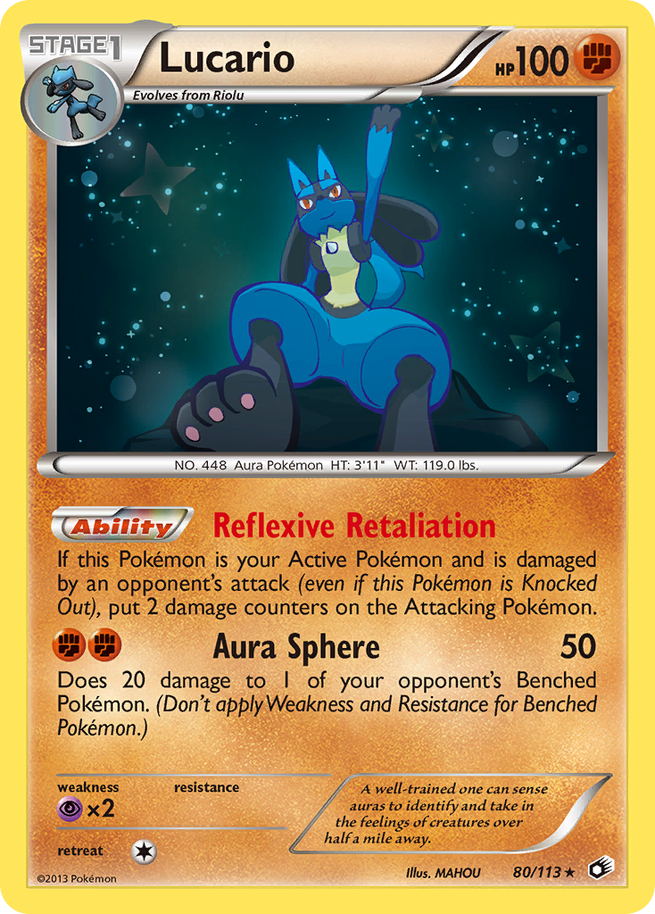 Lucario — Legendary Treasures #080 / 113