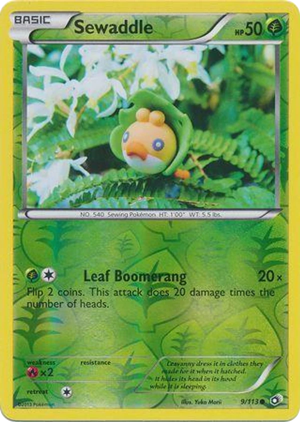 Sewaddle — Legendary Treasures #009 / 113