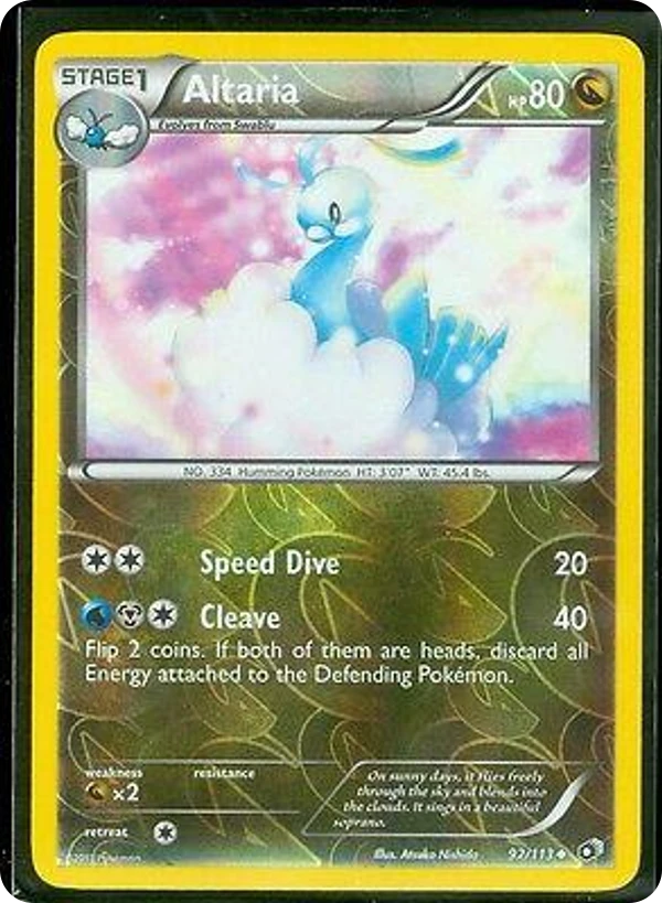 Altaria — Legendary Treasures #092 / 113