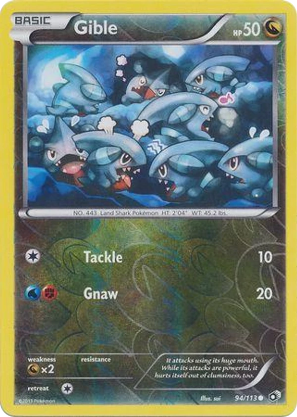 Gible — Legendary Treasures #094 / 113