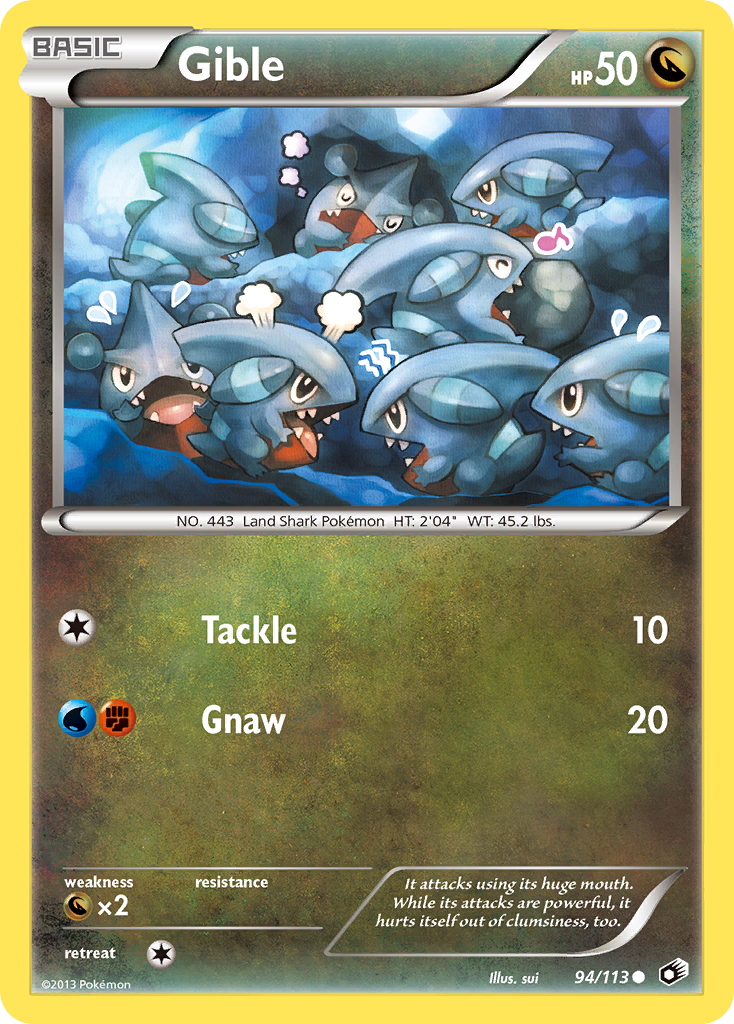Gible — Legendary Treasures #094 / 113