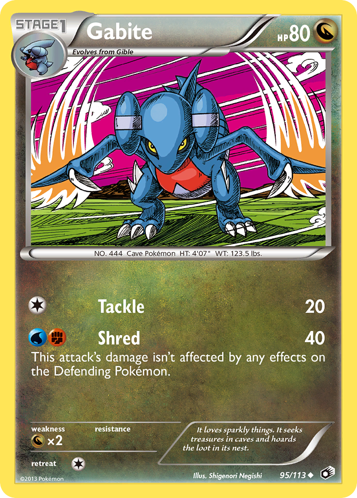 Gabite — Legendary Treasures #095 / 113