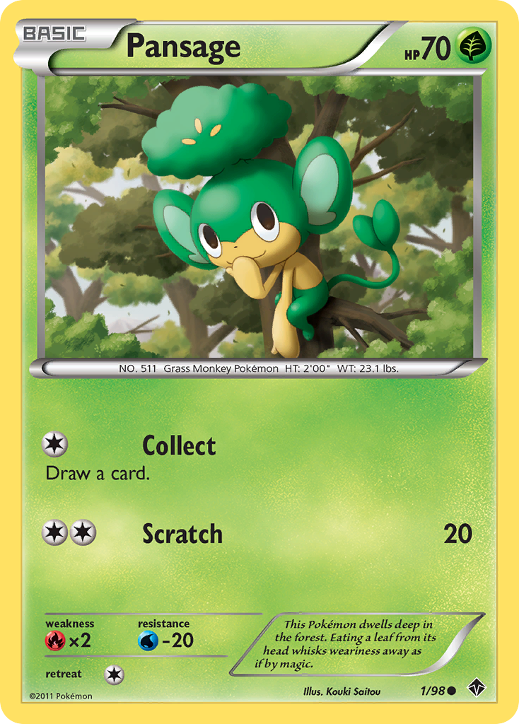 Pansage — Emerging Powers #001 / 98