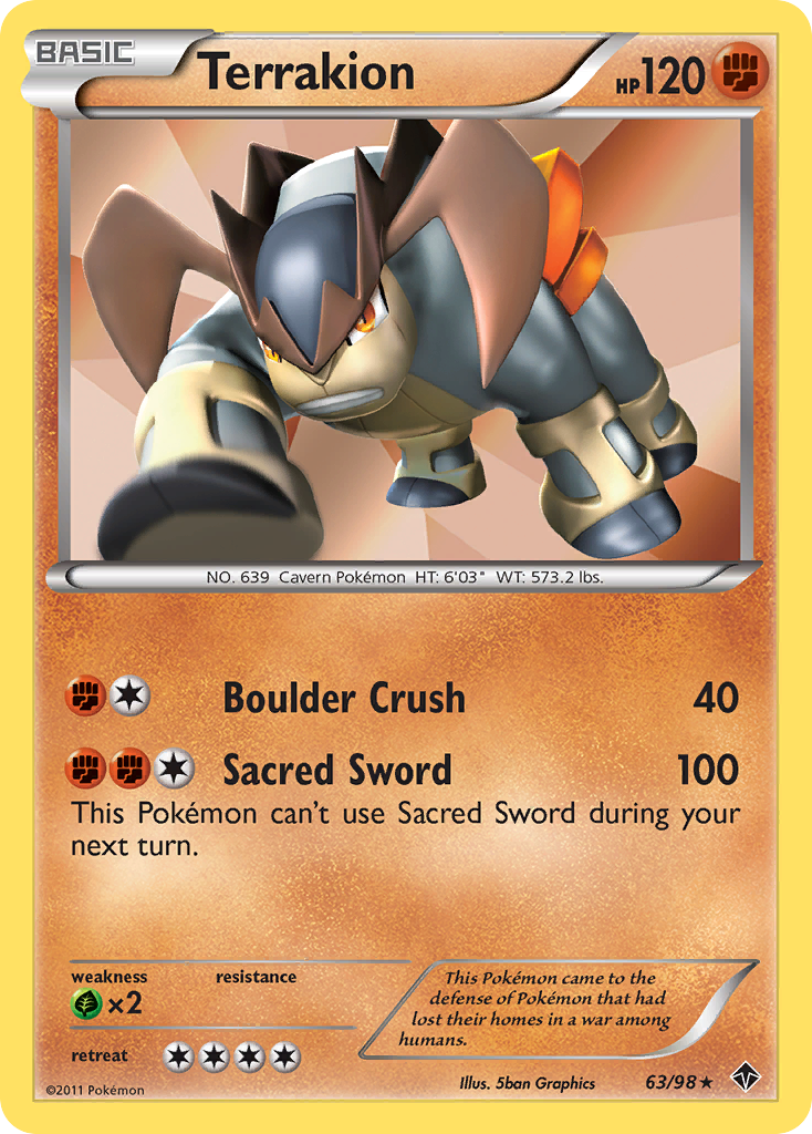 Terrakion — Emerging Powers #063 / 98