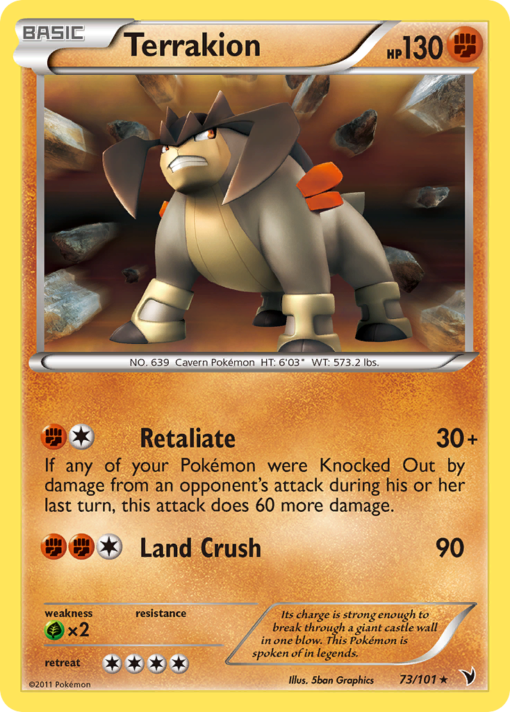 Terrakion — Noble Victories #073 / 101