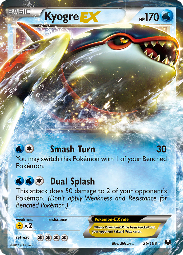 Kyogre-EX — Dark Explorers #026 / 108