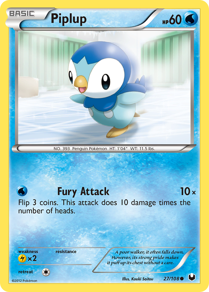 Piplup — Dark Explorers #027 / 108