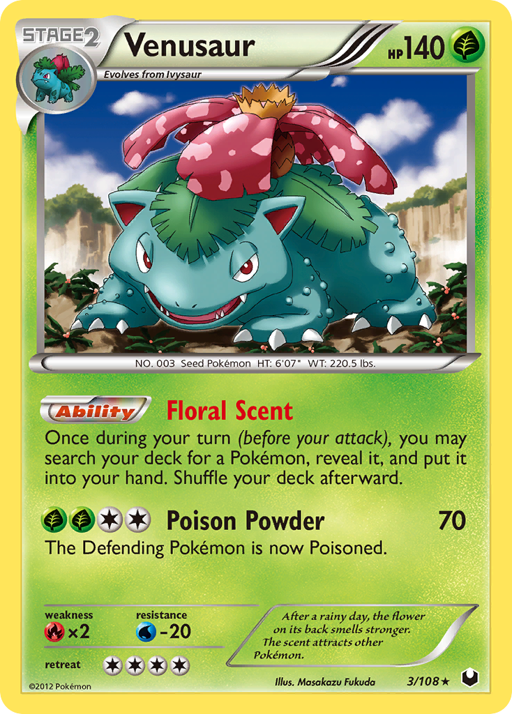 Venusaur — Dark Explorers #003 / 108