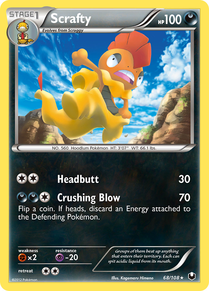 Scrafty — Dark Explorers #068 / 108