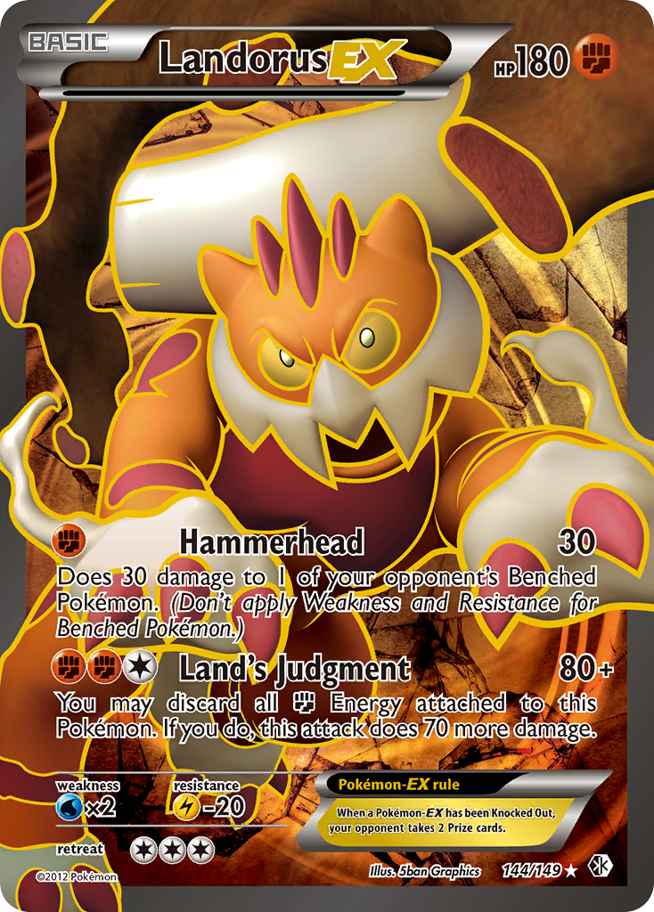 Landorus-EX — Boundaries Crossed #144 / 149