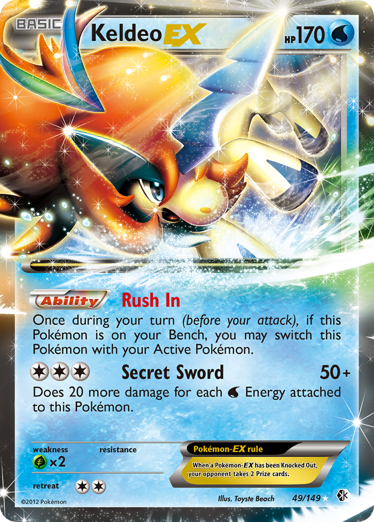 Keldeo-EX — Boundaries Crossed #049 / 149