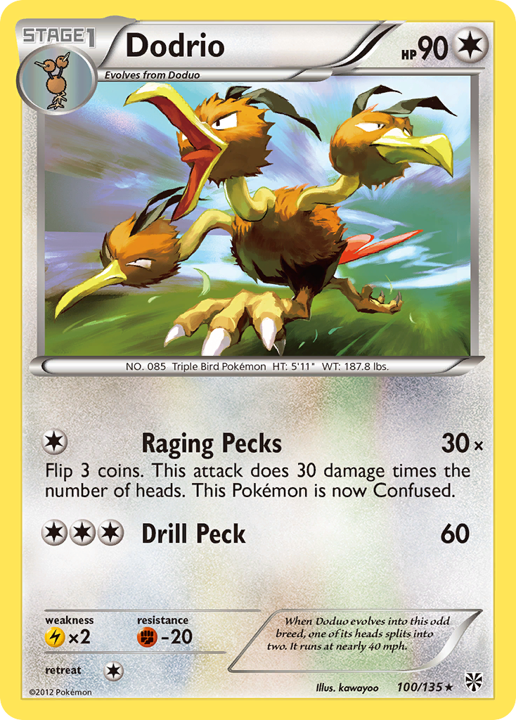 Dodrio — Plasma Storm #100 / 135