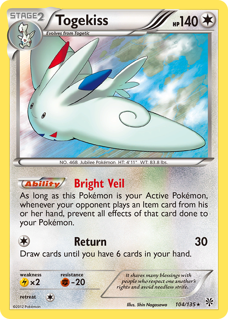 Togekiss — Plasma Storm #104 / 135