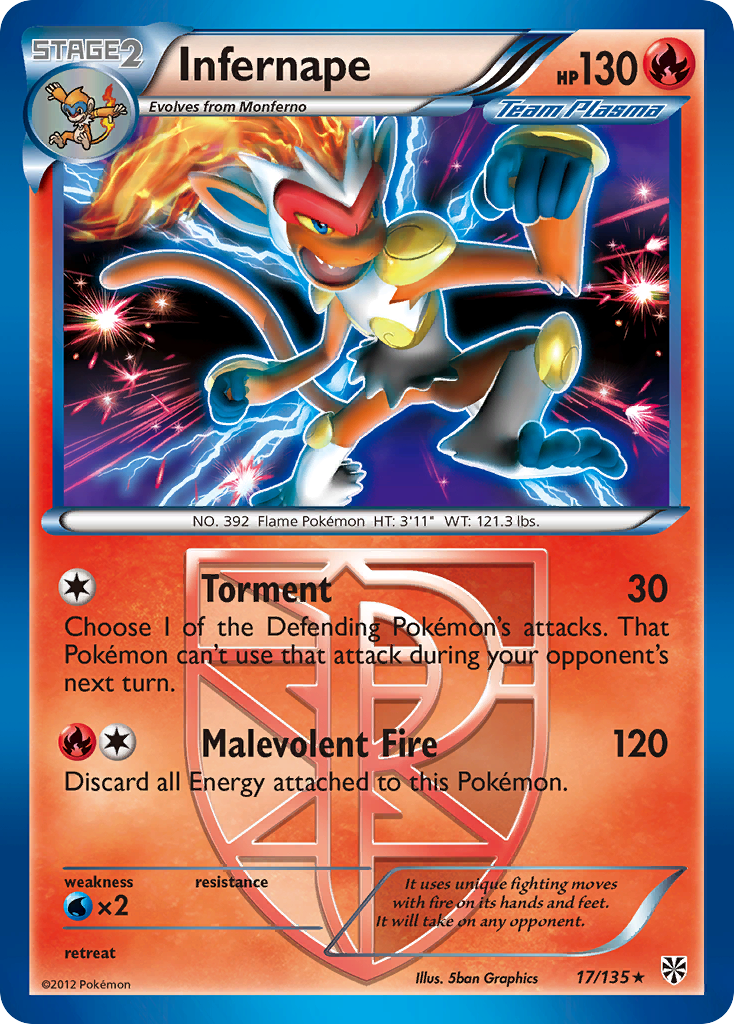 Infernape — Plasma Storm #017 / 135