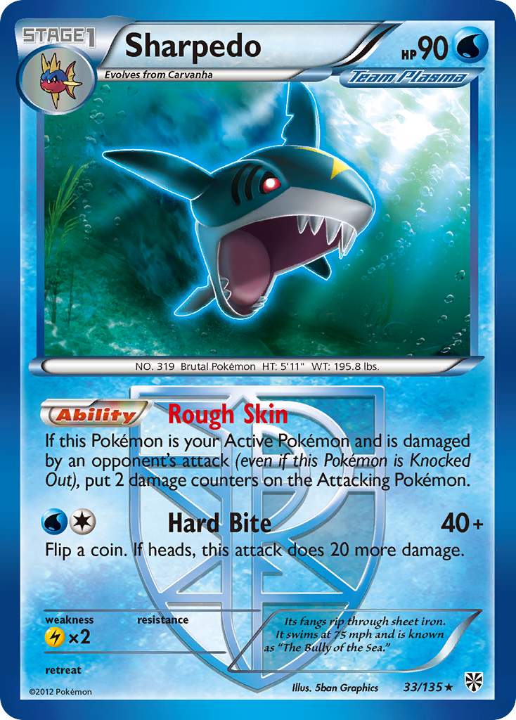 Sharpedo — Plasma Storm #033 / 135