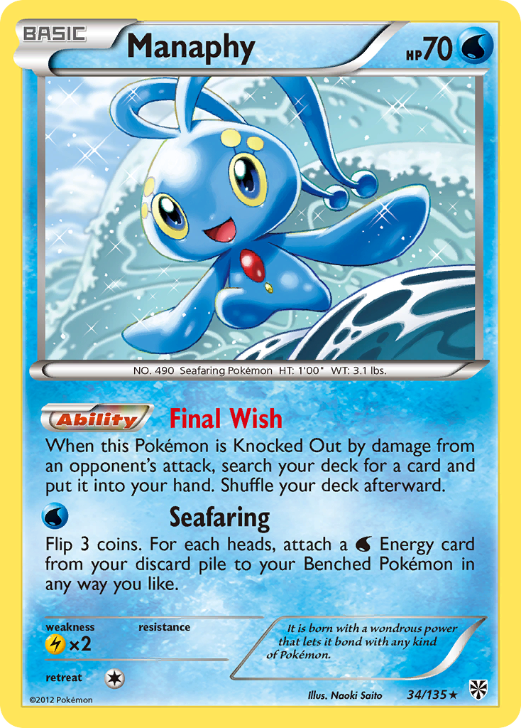 Manaphy — Plasma Storm #034 / 135