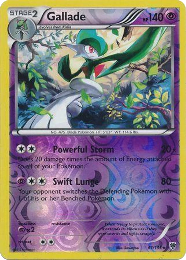 Gallade — Plasma Storm #061 / 135