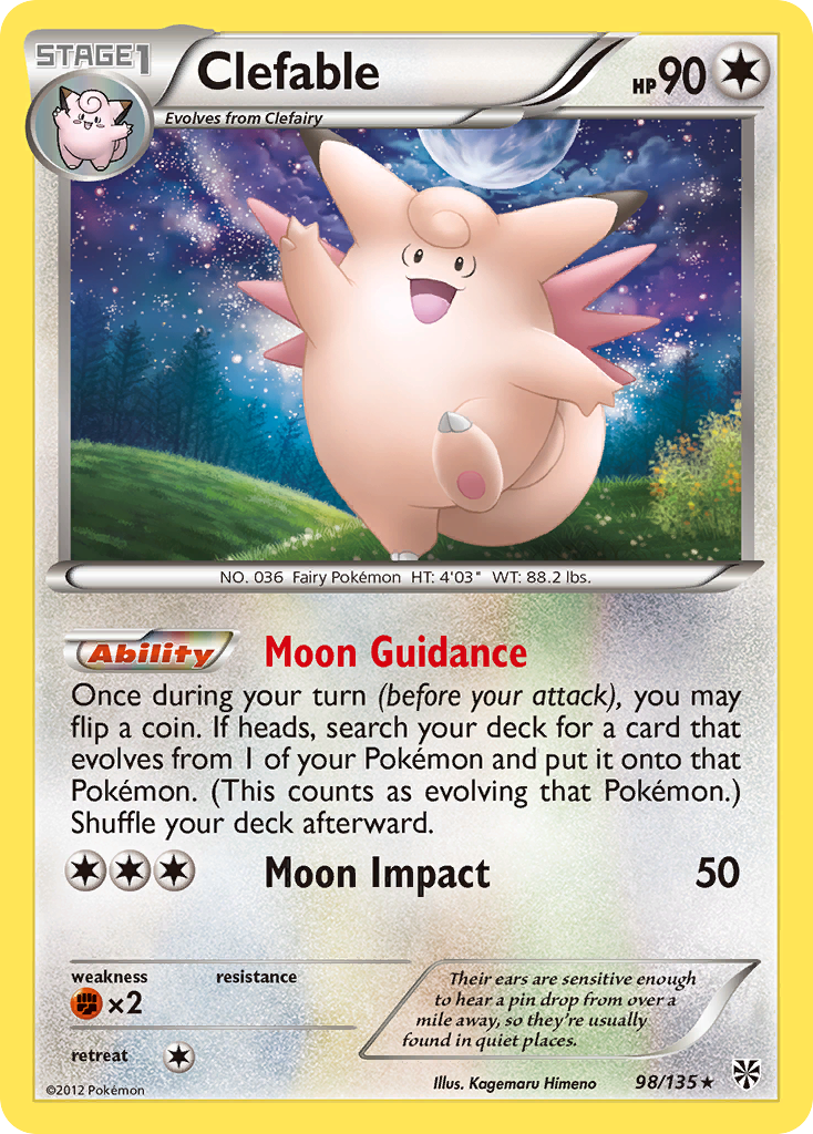 Clefable — Plasma Storm #098 / 135
