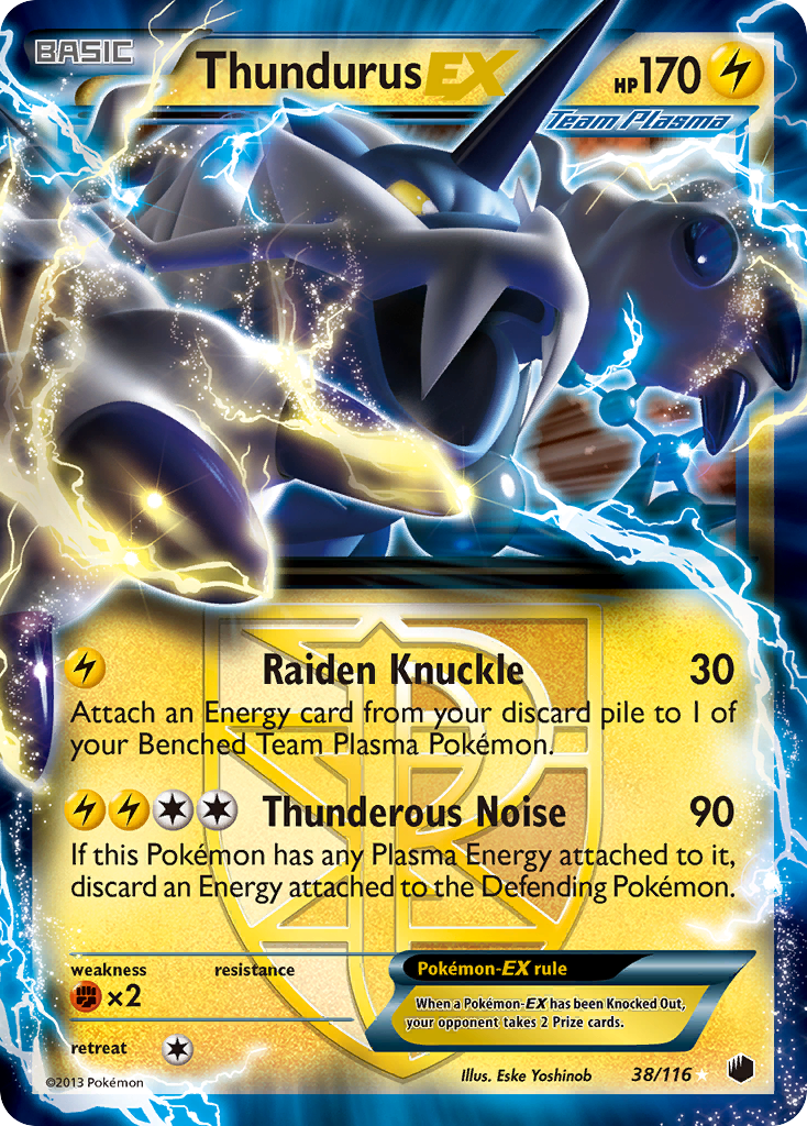Thundurus-EX — Plasma Freeze #038 / 116