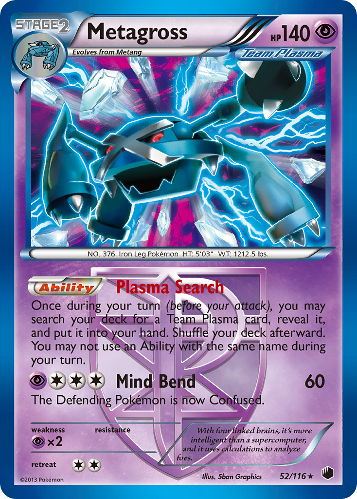 Metagross — Plasma Freeze #052 / 116