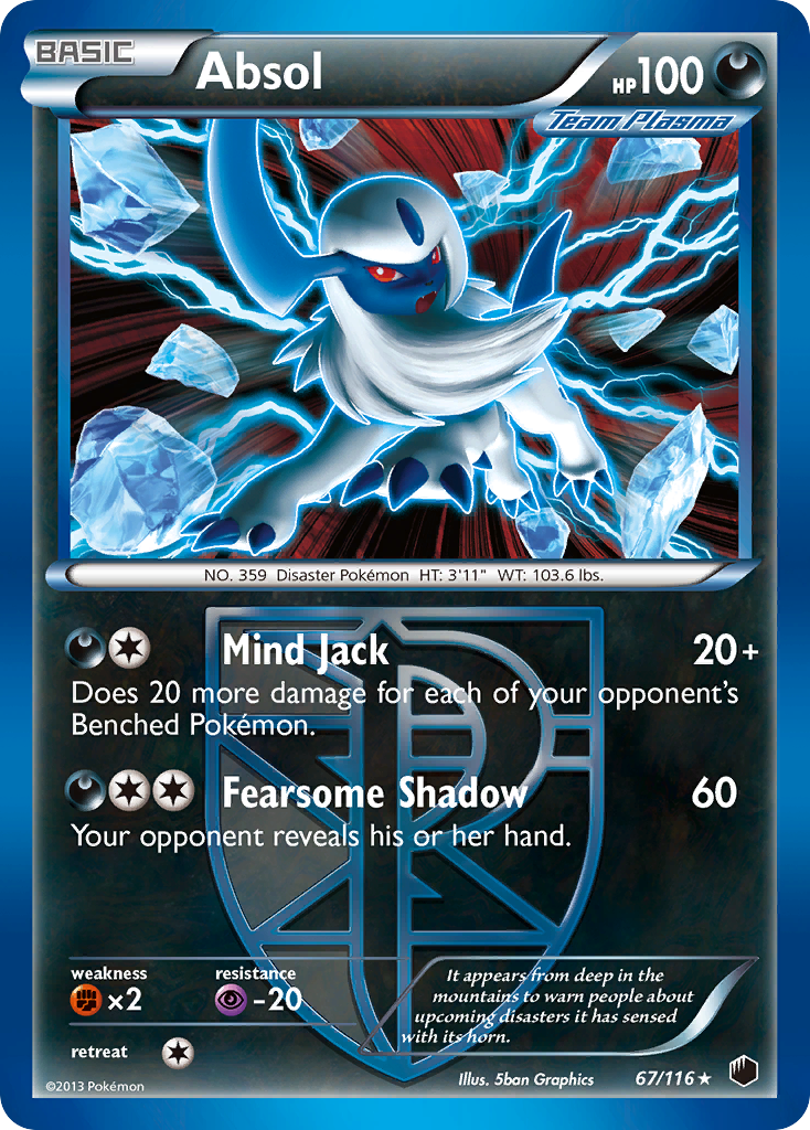 Absol — Plasma Freeze #067 / 116
