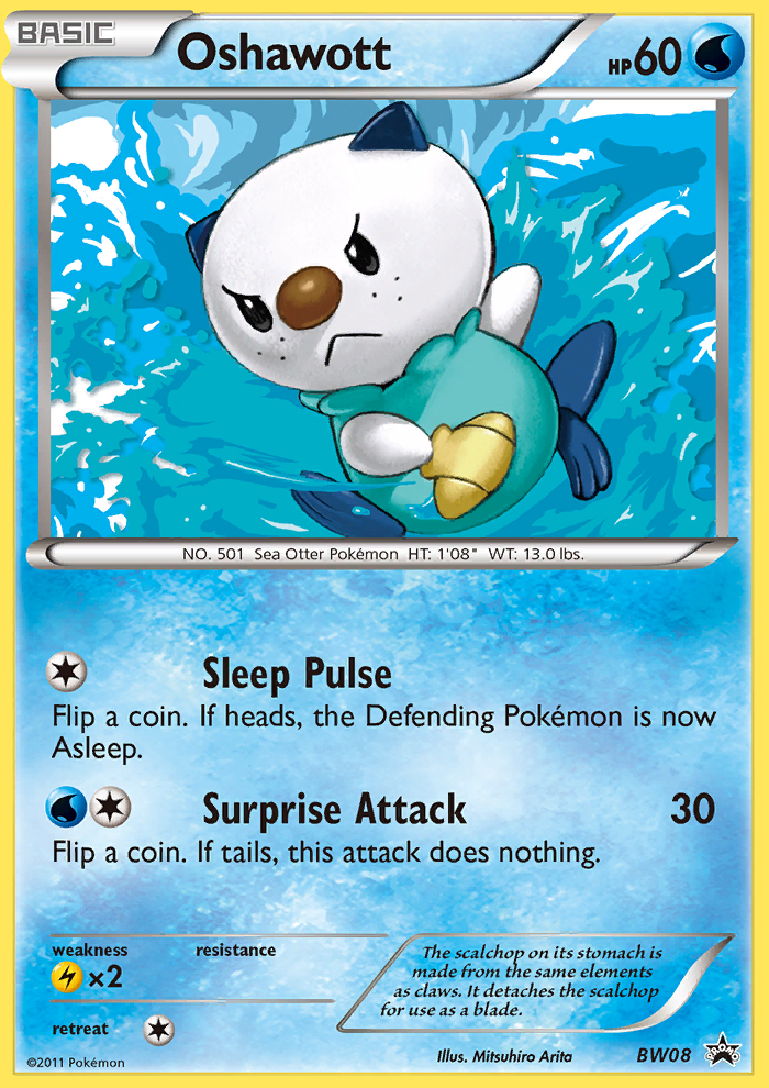 Oshawott — BW Black Star Promos #008 / 101
