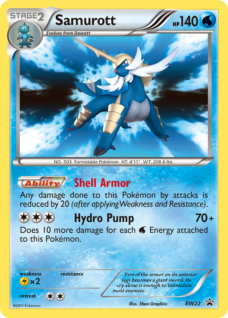 Samurott — BW Black Star Promos #022 / 101