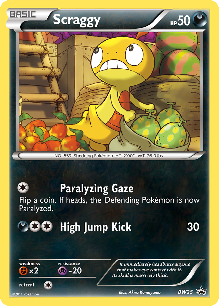 Scraggy — BW Black Star Promos #025 / 101